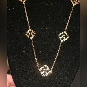 Mia Fiore Italy Dyadema Sterling‎ Silver W/ Rose Gold Overlay Necklace Trafoil